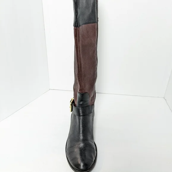 Vince Camuto two tone leather boots - Picture 11 of 16